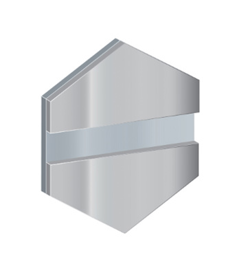 Anodisoitu alumiinikaiverruslevy hopea 1,5 mm kiiltävä 1000X500 mm