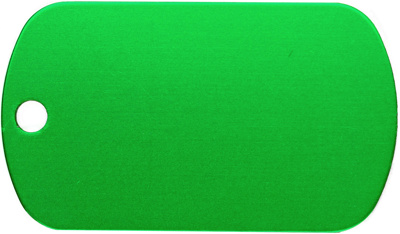 Lemmikkilaatta alumiini gi vihreä 28x50 mm 10 kpl