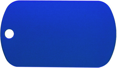 Lemmikkilaatta alumiini gi sininen 28x50 mm 10 kpl