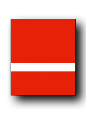 Laserkaiverruslevy IP punainen-valkoinen 3,2 mm matta