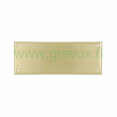 Door plate brass 160x60 mm