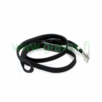 Lanyard black with safety clip