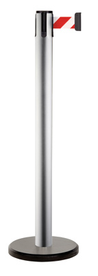 Barrier pole Beltrac Pure silver red/white 2 m
