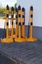 Temka Post set MultiMax yellow/black 4 Posts and chains 3 m