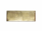 Door plate brass 160x60 mm rec